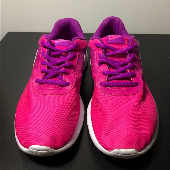 Nike Tanjun Print (GS) Youth Girls/ Violet Pink - Picture 2 of 6